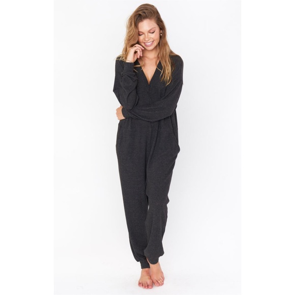 New Show me your Mumu Jules lounge jumpsuit in Gray Size Large